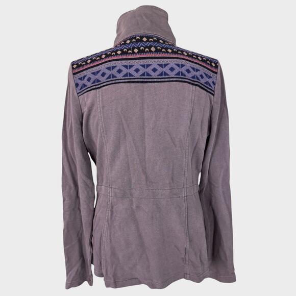 Others Follow Large Gray Zip Up Sweater Jacket NEW NWT 100% Cotton - Picture 4 of 9